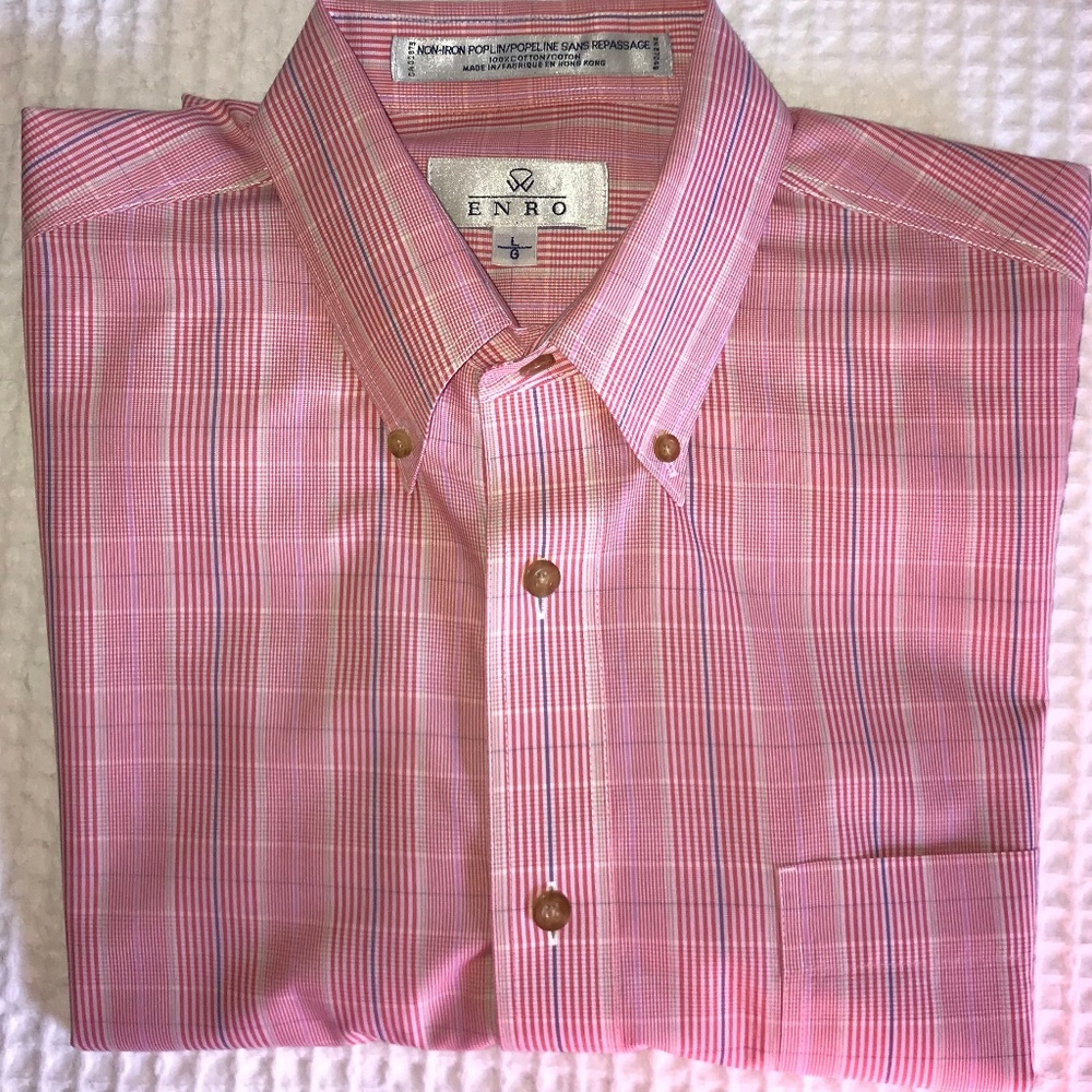 ENRO Luxury Men's Long Sleeve Button Down Shirt